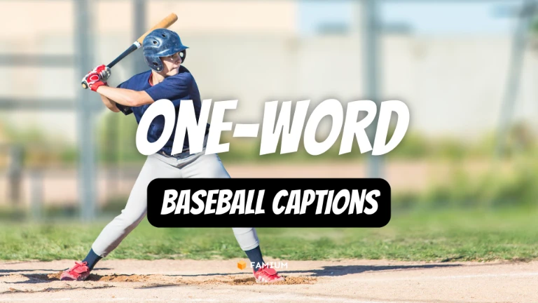 One-Word Baseball Captions for Instagram